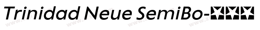 Trinidad Neue SemiBo字体转换